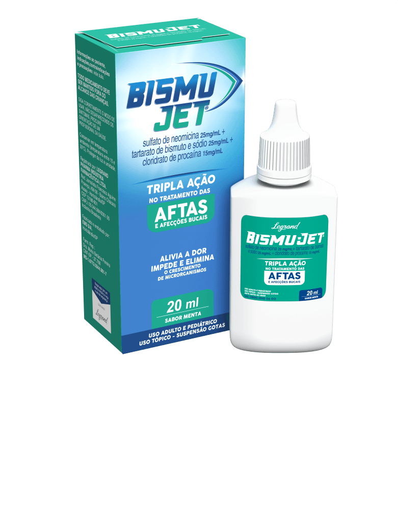 Bismu-Jet 20ml – Gotas Antissépticas para Afecções Bucais